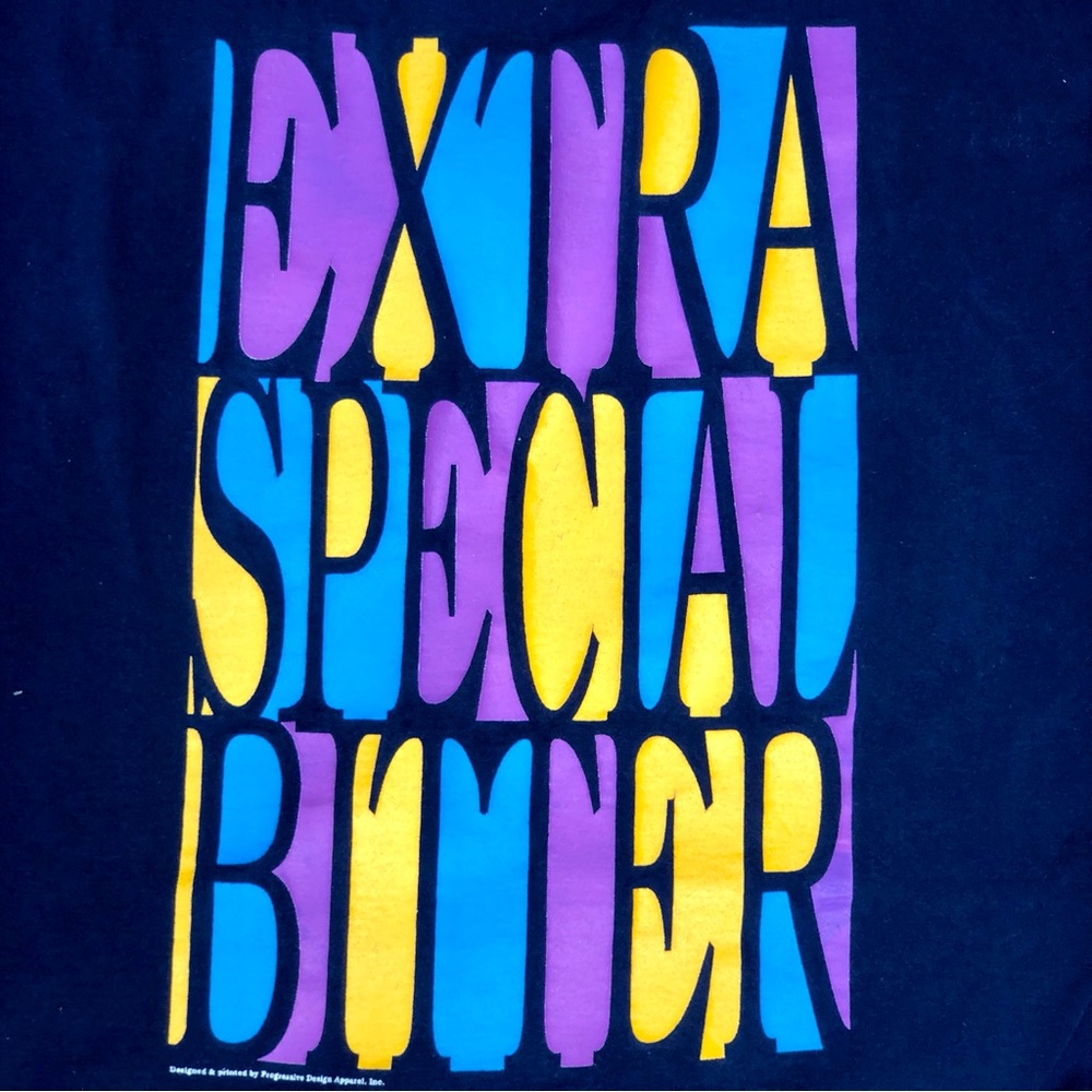 True Vintage 90s Broad Ripple Brewpub Extra Special Bitter Navy T-shirt, Size XL